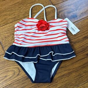 Striped Red and Navy Kids Swimsuit by Janie and Jack